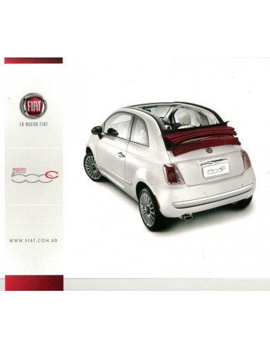 2013 FIAT 500 CABRIO LEAFLET SPAANS
