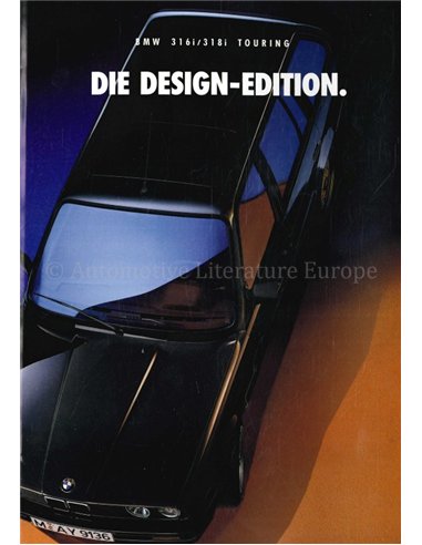 1993 BMW 3 SERIES TOURING 316i | 318i DESIGN EDITION BROCHURE GERMAN