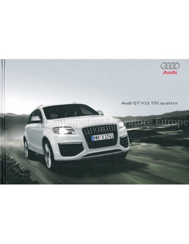 2009 AUDI Q7 HARDBACK BROCHURE GERMAN