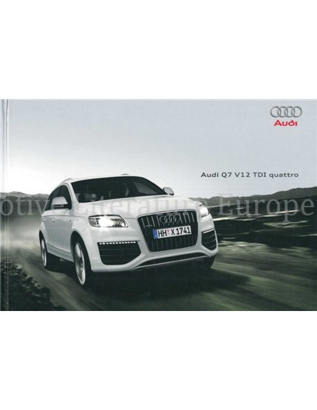2009 AUDI Q7 HARDCOVER PROSPEKT NIEDERLÄNDISCH