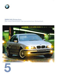 1997 BMW 540i PROTECTION BROCHURE GERMAN