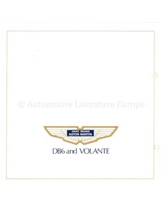 1969 ASTON MARTIN DB6 | VOLANTE BROCHURE FRENCH