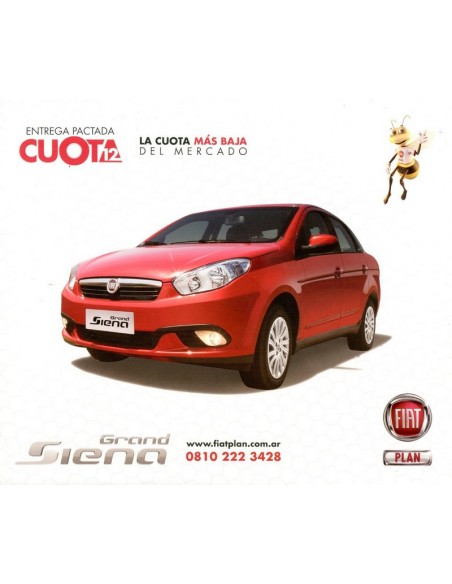 2013 FIAT GRAND SIENA LEAFLET SPAANS