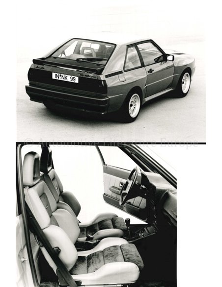 1983 AUDI QUATTRO PERSMAP ENGELS
