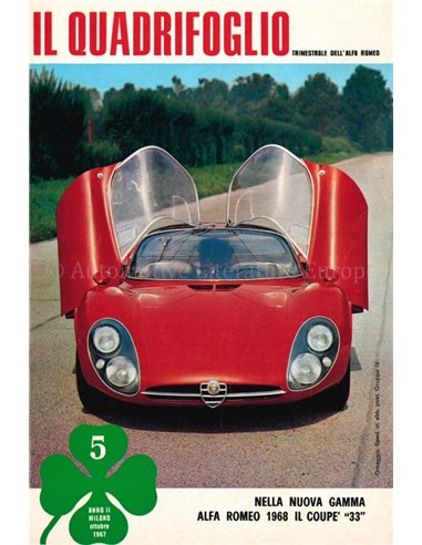 1967 ALFA ROMEO IL QUADRIFOGLIO MAGAZINE 5 ITALIAANS