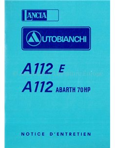 1975 AUTOBIANCHI A112 INSTRUCTIEBOEKJE FRANS