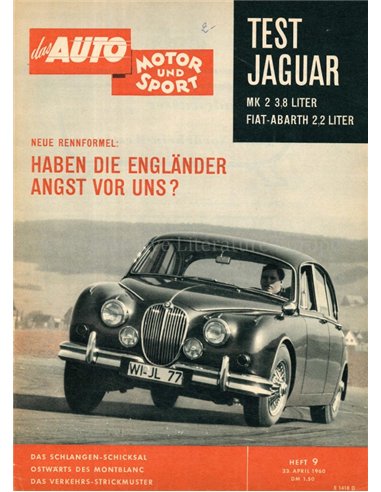 1960 DAS AUTO MOTOR UND SPORT MAGAZINE 23 GERMAN