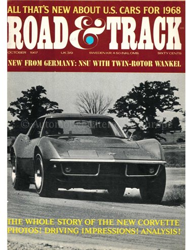 1967 ROAD AND TRACK MAGAZINE OCTOBER ENGLISH