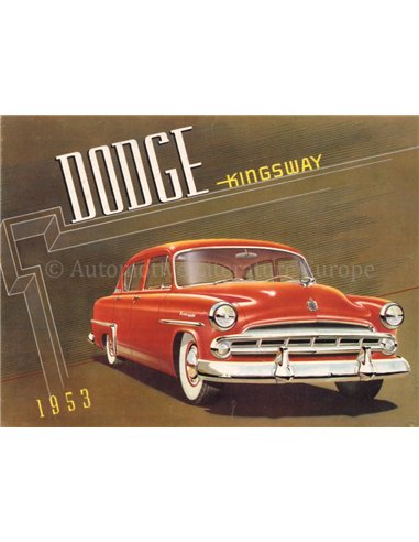 1953 DODGE KINGSWAY PROSPEKT ENGLISCH (USA)