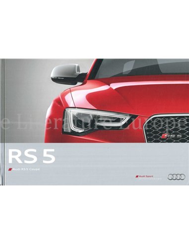 2012 AUDI RS5 COUPÉ HARDCOVER BROCHURE ENGELS