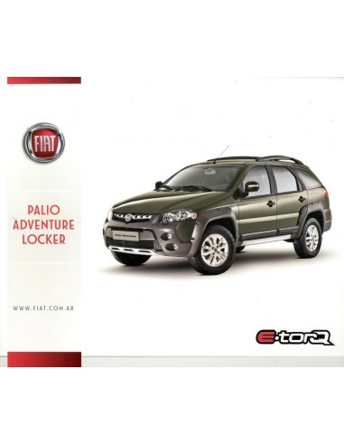 2013 FIAT PALIO ADVENTURE LOCKER LEAFLET SPAANS