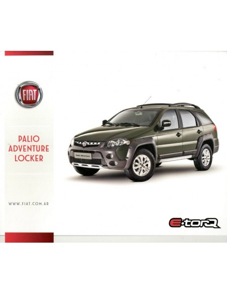 2013 FIAT PALIO ADVENTURE LOCKER LEAFLET SPAANS