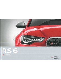 2013 AUDI RS6 AVANT HARDBACK BROCHURE GERMAN