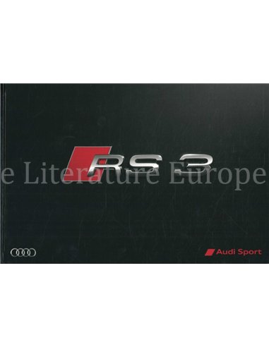 2015 AUDI RS3 HARDBACK BROCHURE FRENCH