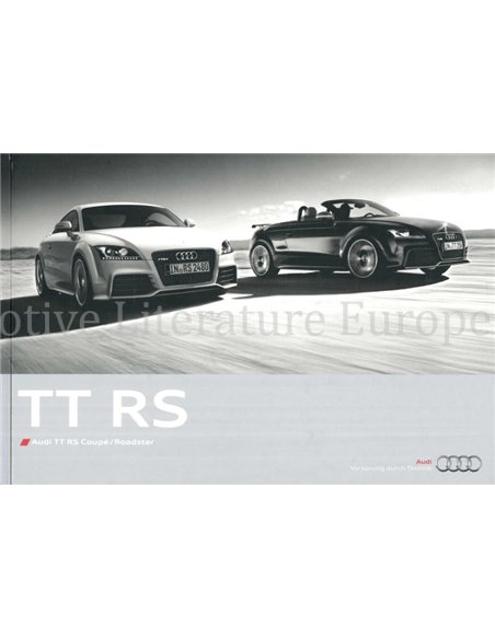 2011 AUDI TT RS HARDBACK BROCHURE GERMAN