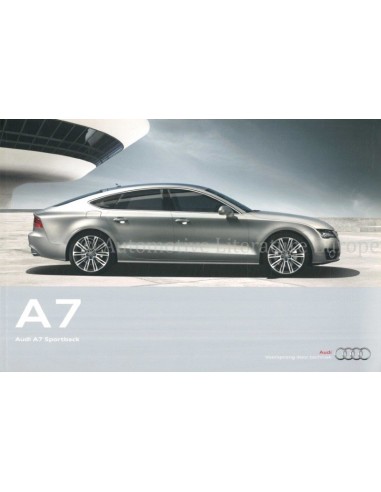 2010 AUDI A7 PROSPEKT NIEDERLÄNDISCH