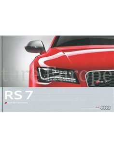 2013 AUDI RS7 HARDBACK BROCHURE ENGLISH