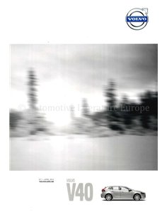 2015 VOLVO V40 BROCHURE DUTCH