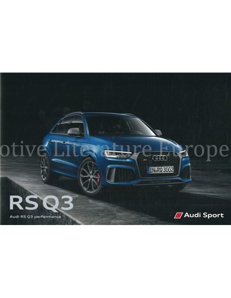 2016 AUDI RS Q3 BROCHURE GERMAN