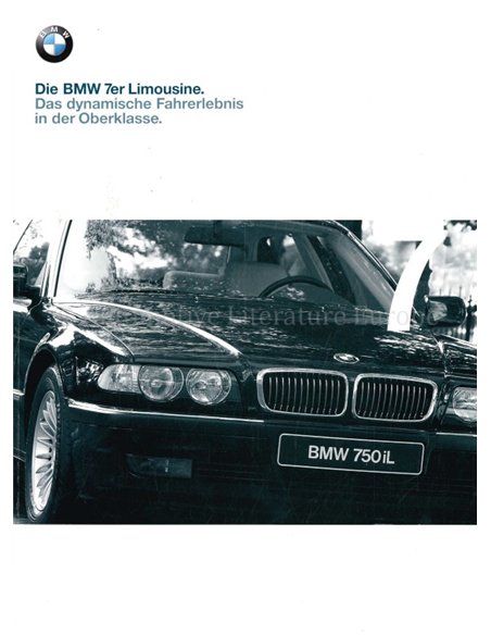 1998 BMW 7 SERIE BROCHURE DUITS