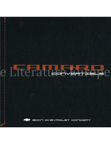 2007 CHEVROLET CAMARO CABRIO PRESSEMAPPE ENGLISCH
