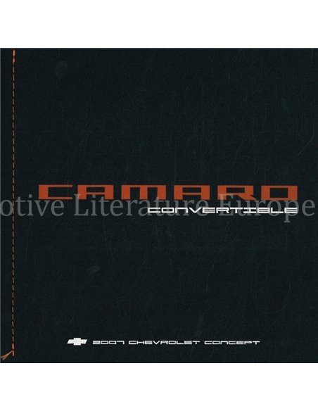 2007 CHEVROLET CAMARO CABRIO PRESSEMAPPE ENGLISCH