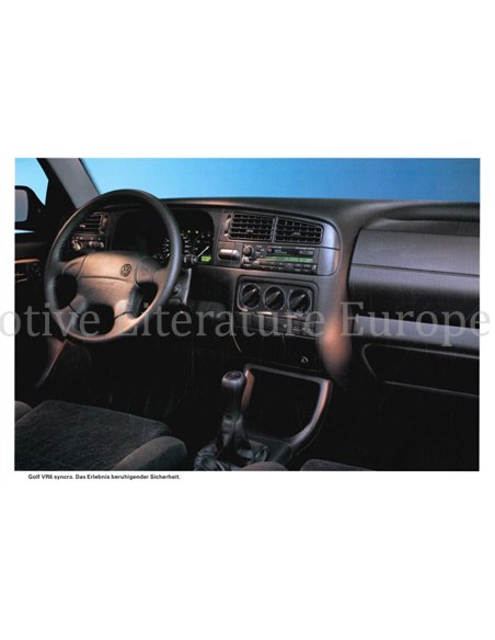 1994 VOLKSWAGEN GOLF VR6 SYNCRO PORTFOLIO PROSPEKT DEUTSCH