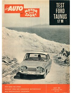 1960 DAS AUTO MOTOR UND SPORT MAGAZINE 23 GERMAN