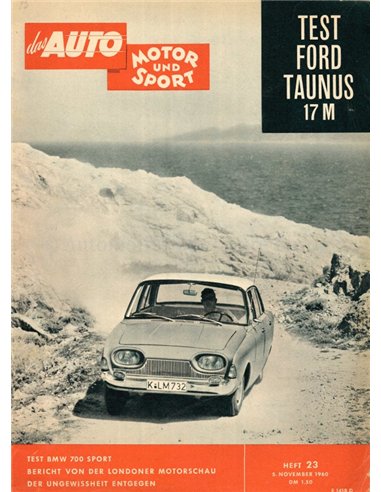 1960 DAS AUTO MOTOR UND SPORT MAGAZINE 23 GERMAN
