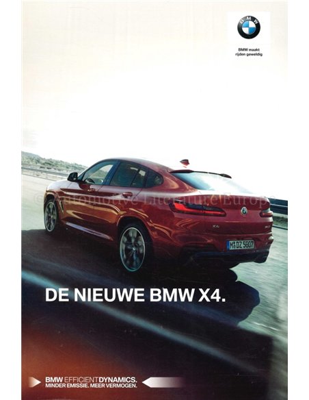 2018 BMW X4 PROSPEKT DEUTSCH