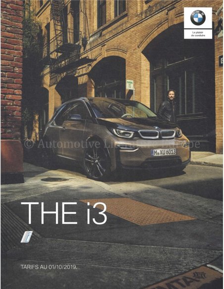 2019 BMW I3 BROCHURE FRENCH