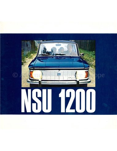1967 NSU 1200 BROCHURE NEDERLANDS