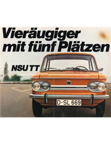 1969 NSU TT PROSPEKT DEUTSCH