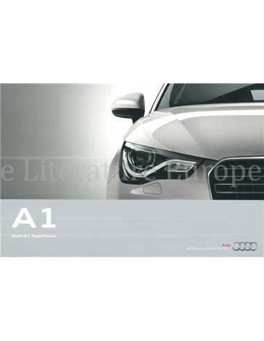 2012 AUDI A1 BROCHURE DUITS