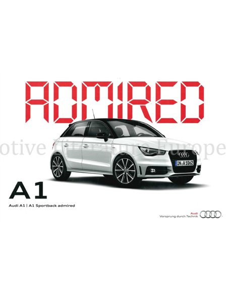 2013 AUDI A1 BROCHURE ENGELS