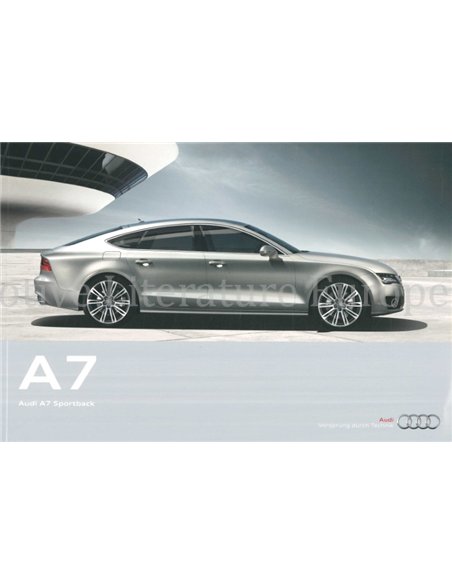 2011 AUDI A7 BROCHURE GERMAN