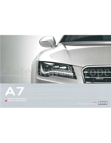 2012 AUDI A7 | S7 PROSPEKT DEUTSCH