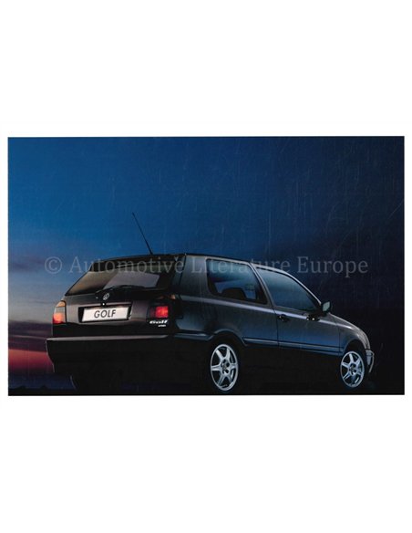 1995 VOLKSWAGEN GOLF VR6 HIGHLINE PORTFOLIO BROCHURE GERMAN