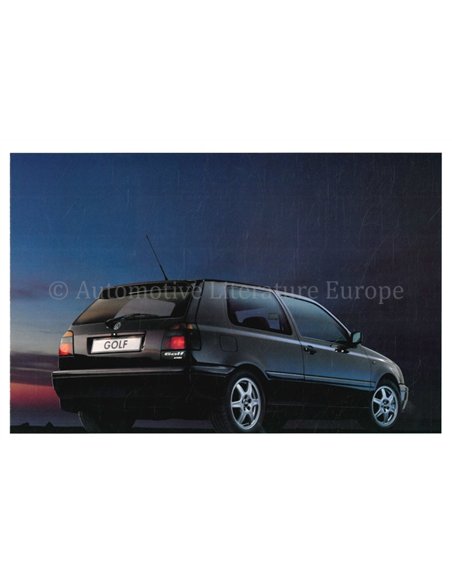 1995 VOLKSWAGEN GOLF VR6 HIGHLINE PORTFOLIO BROCHURE GERMAN
