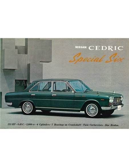 1969 NISSAN CEDRIC PROSPEKT ENGLISCH
