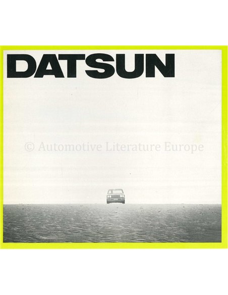 1967 DATSUN PROGRAMM PROSPEKT NIEDERLÄNDISCH | FRANZÖSISCH