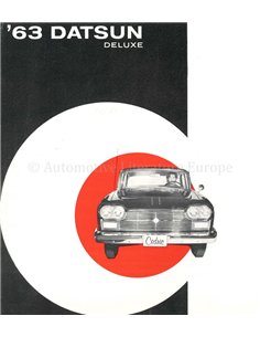 1963 DATSUN CEDRIC BROCHURE ENGELS (USA)