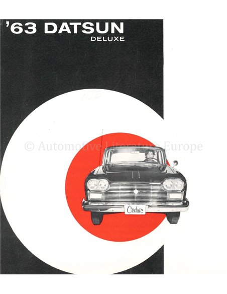 1963 DATSUN CEDRIC BROCHURE ENGELS (USA)