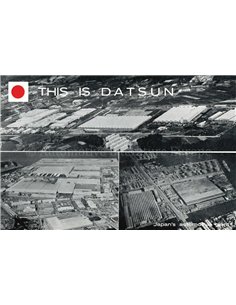 1966 DATSUN PROGRAMM PROSPEKT NIEDERLÄNDISCH 