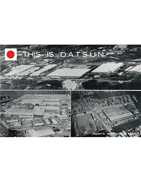 1966 DATSUN PROGRAMM PROSPEKT NIEDERLÄNDISCH 