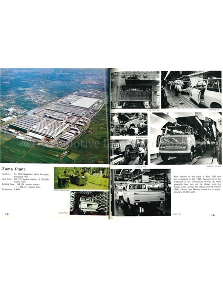 1967 NISSAN BEDRIJFS BROCHURE ENGELS 