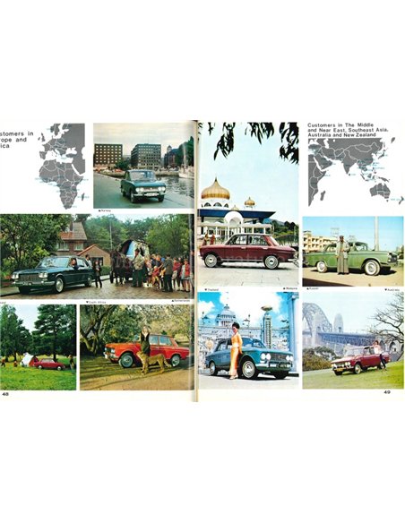 1967 NISSAN BETRIEBS PROSPEKT ENGLISCH