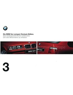 1997 BMW 3 SERIE COMPACT EXCLUSIV EDITION BROCHURE DUITS