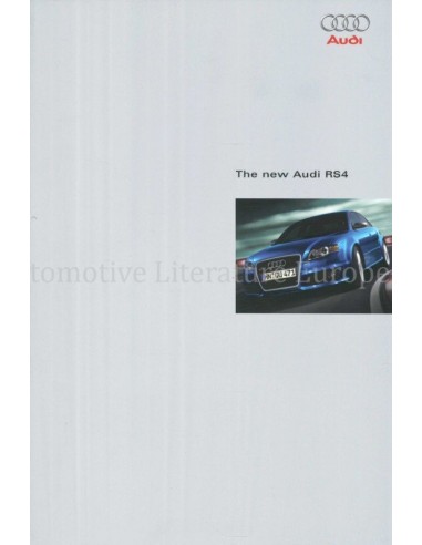 2005 AUDI RS4 BROCHURE ENGELS