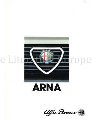 1984 ALFA ROMEO ARNA BROCHURE FRANS